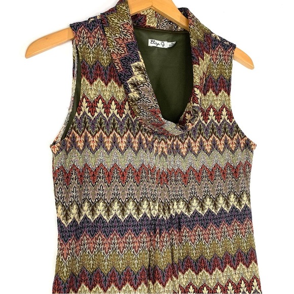 LAST CHANCE! Y2K Vintage Missoni Style Stripe Dress Like New M - Picture 4 of 8